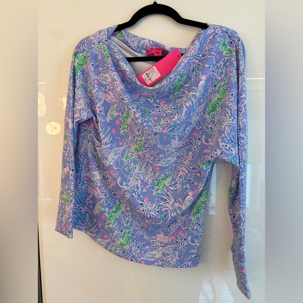 Lilly Pulitzer Vibrant Patterned Long Sleeve Top